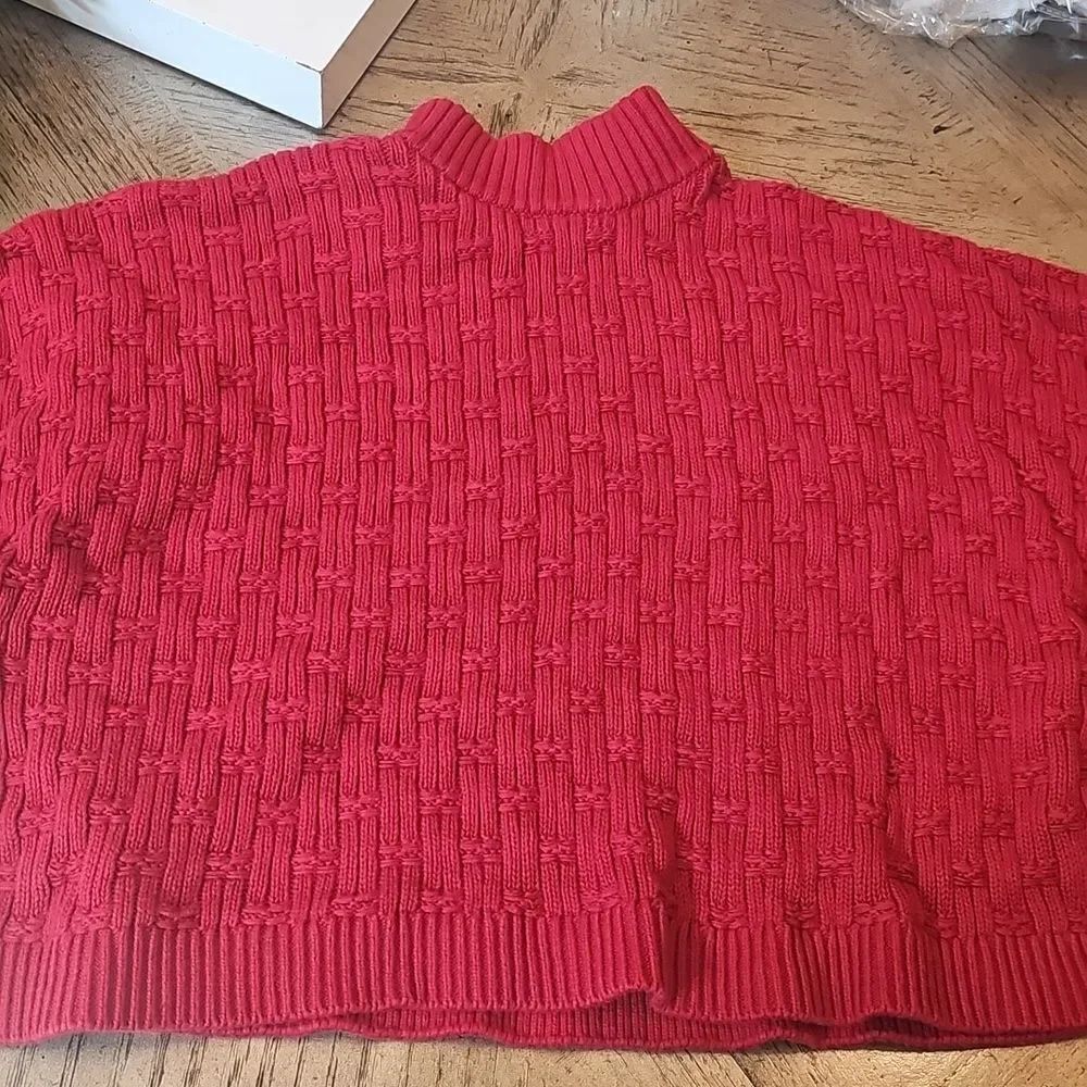Red Knit Sleeveless Sweater 5T